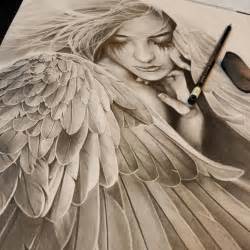 drawn angel pictures|realistic angel drawing.